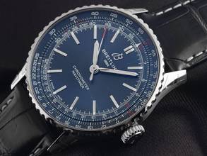 Thumbnail von Breitling Navitimer Ref.A17329161C1P1 2025 Full Set Ungetragen Navitimer Krokoleder Faltschließe