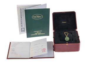 Thumbnail von Cartier Santos 100 GM Großes Modell Ref.2878 2015 Full Set wie Neu Vintage Santos 100 GM Großes Modell Krokoleder Faltschließe