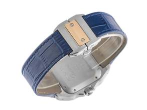 Thumbnail von Cartier Santos 100 GM Großes Modell Ref.2878 2015 Full Set wie Neu Vintage Santos 100 GM Großes Modell Krokoleder Faltschließe