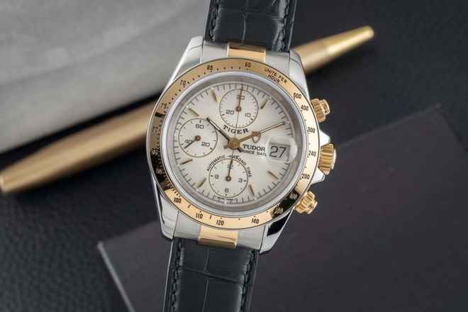  Tudor Tiger Prince Date Chronograph Stahl / Gold Automatik Herrenuhr Ref. 79263P 