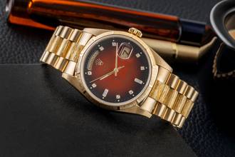 Thumbnail von Rolex Day-Date 36 18k Red Vignette Diamond Dial Borke Gold Automatik Ref. 18248