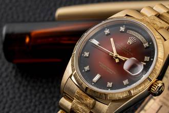 Thumbnail von Rolex Day-Date 36 18k Red Vignette Diamond Dial Borke Gold Automatik Ref. 18248