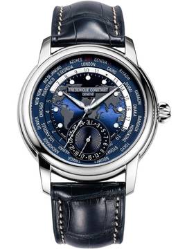 Frederique Constant FC-718NWM4H6 Classic Worldtimer Automatik Herrenuhr 42mm 5ATM