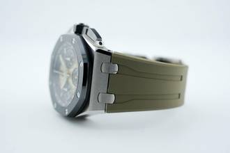 Thumbnail von Audemars Piguet Royal Oak Offshore Chronograph 43MM - Taupe Dial - Additional Strap - 26420SO.OO.A600CA.01 2023