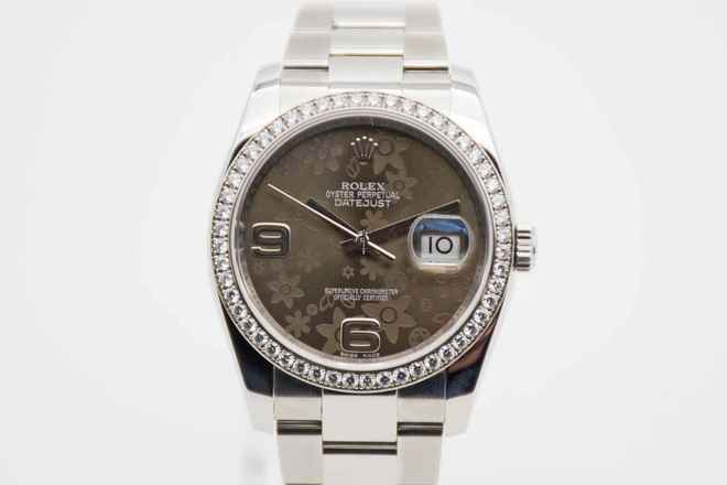  Rolex Datejust 36 Floral LC100 Fullset aus Erstbesitz 