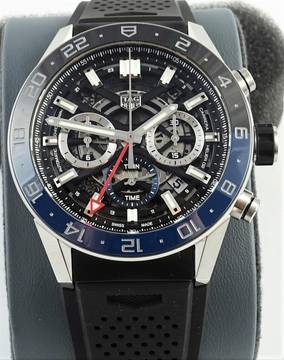 TAG Heuer Carrera Heuer02 Twin-Time CBG2A1Z.FT6157 Full Set / New Watch