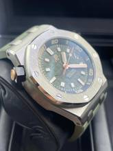 Thumbnail von Audemars Piguet Royal Oak Offshore Diver 42mm Diver GREEN WITH BOX and PAPERS LIKE NEW year:2022 Two Straps Green