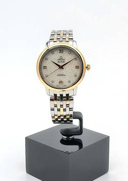  Omega De Ville Prestige Butterfly Perlmutt Diamonds Full Set Austria 