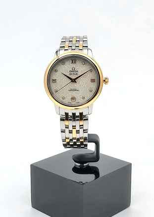  Omega De Ville Prestige Butterfly Perlmutt Diamonds Full Set Austria 