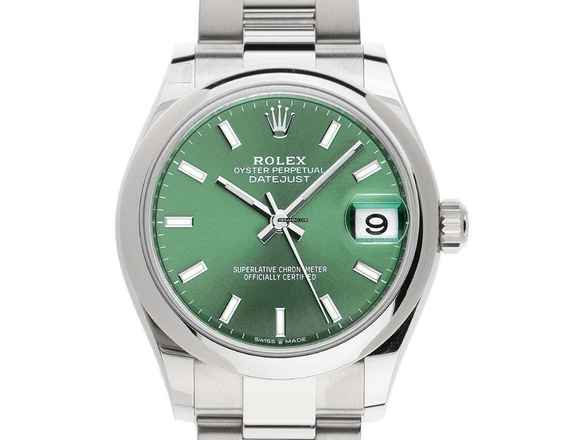  Rolex Datejust 31 Medium Ref.278240 2021 Full Set wie Neu Datejust Medium Green Dial 