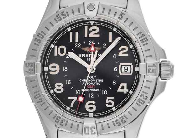  Breitling Colt GMT+ Ref.A32370 2004 original Box sehr gut Vintage Colt GMT 