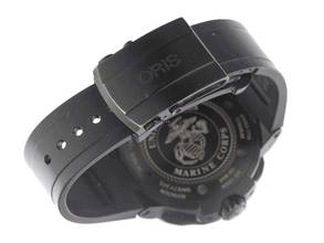 Thumbnail von Oris Force Recon GMT Ref.01 747 7715 7754 2019 sehr gut Vintage Force Recon GMT United States Marine Corps Titan Kautschuk Faltschließe