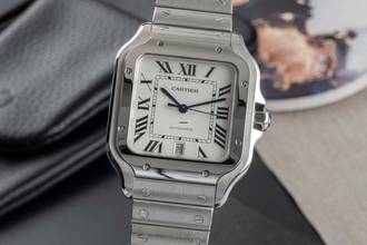 Thumbnail von Cartier Santos de Cartier Stahl Automatik Herrenuhr Ref. WSSA0009