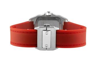 Thumbnail von Cartier Santos 100 Medium Automatik Edelstahl Herrenuhr Ref. W20106X8