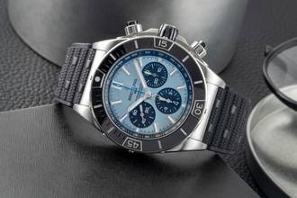 Thumbnail von Breitling Chronomat 44 B01 Ice Blue Stahl / Platin Ref. PB0136251C1S1 B&P 2025