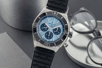 Thumbnail von Breitling Chronomat 44 B01 Ice Blue Stahl / Platin Ref. PB0136251C1S1 B&P 2025
