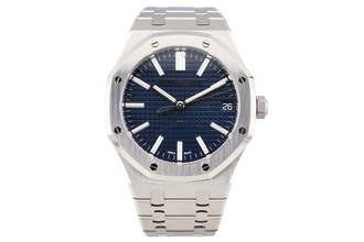 Thumbnail von Audemars Piguet Royal Oak 41MM - Blue Dial - Display Back - 15510ST.OO.1320ST.06 2023