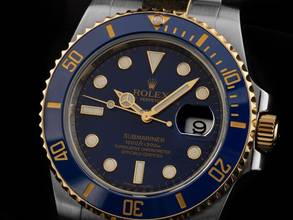 Thumbnail von Rolex Submariner Date Ref.116613LB 2018 Full Set wie Neu Vintage Submariner Date Bluesy
