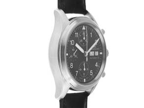 Thumbnail von IWC Fliegeruhr Chronograph Flieger Chronograph Ref.IW3706 1994 original Box sehr gut Vintage Flieger Chronograph Krokoleder