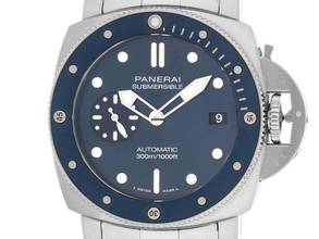 Thumbnail von Panerai Submersible Blue Notte Ref.PAM02068 2024 Full Set Ungetragen Submersible Blu Notte