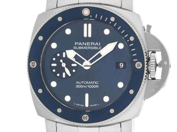  Panerai Submersible Blue Notte Ref.PAM02068 2024 Full Set Ungetragen Submersible Blu Notte 