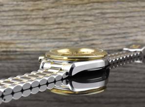 Thumbnail von Omega Speedmaster Date 39 Automatik TOP VINTAGE Steel / Gold