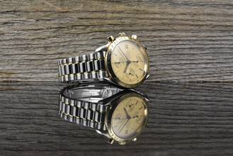 Thumbnail von Omega Speedmaster Date 39 Automatik TOP VINTAGE Steel / Gold
