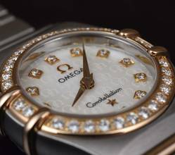 Thumbnail von Omega Constellation Ladies Quarz Lady UNGETRAGEN / NOS - Mother of Pearl Diamond Dial