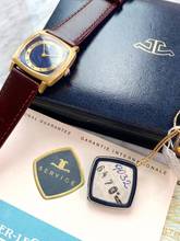 Thumbnail von Jaeger-LeCoultre Classic Ladys Damen Lapis Dial Solid Gold Vintage Full Set Box Papers ref 9032 9032