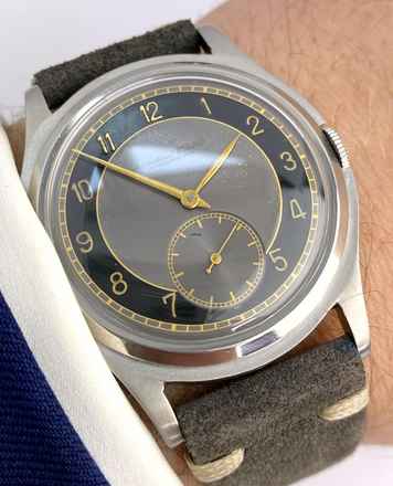  IWC Extremely Rare Vintage Hermet 37mm Multicolor Dial Serviced vintage 