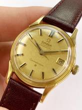 Thumbnail von Omega Constellation Solid Gold Vollgold De Luxe Vintage Automatic Automatik 14394 14393