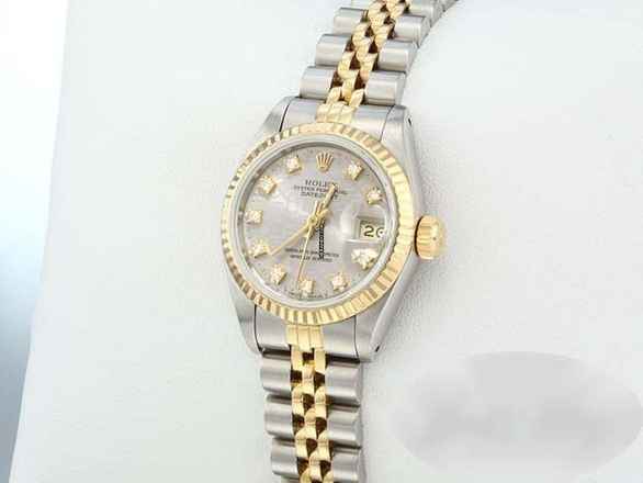 Rolex Lady-Datejust Edelstahl Gelbgold 750 Diamanten Automatik Gold Stahl Damen 