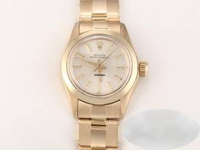 Thumbnail von Rolex Lady Oyster Perpetual Gelbgold 750 Automatik Damenuhr Gold Datejust