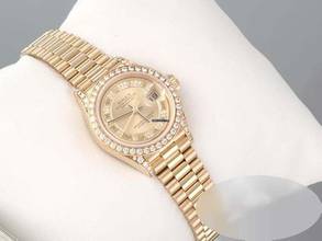 Thumbnail von Rolex Lady-Datejust Gelbgold 750 2000 Lc010 Diamanten Brillanten Automatik Gold