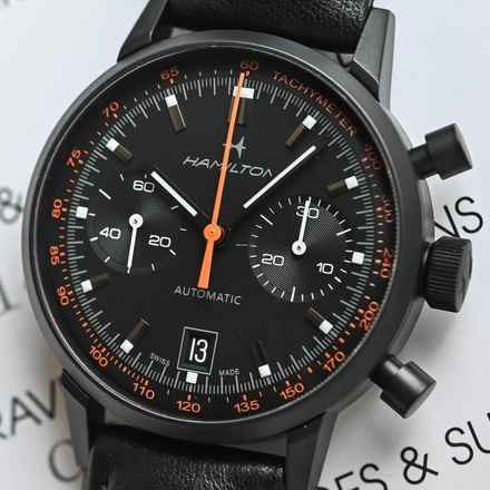  Hamilton Intra-Matic American Classic Intra-matic Auto Chrono NEW FULL SET 