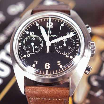  Hamilton Pioneer Mechanical Chrono Khaki NEW FULL SET 