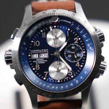  Hamilton Mechanical Automatic Men's Watch 44mm X-wind Day NEW FULL SET 
