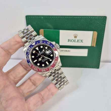 Rolex GMT-Master II Pepsi Jubilee 40mm Automatik Vollständig