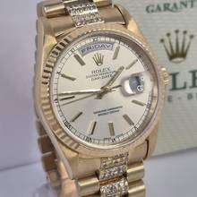Thumbnail von Rolex Day-Date 36 36mm Presidente Yellow Gold & Diamonds Automático Completo