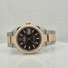 Thumbnail von Rolex Datejust 36 Ouro Rosé & Aço Chocolate Dial Automático Completo