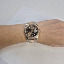Thumbnail von Rolex Datejust 36 Ouro Rosé & Aço Chocolate Dial Automático Completo