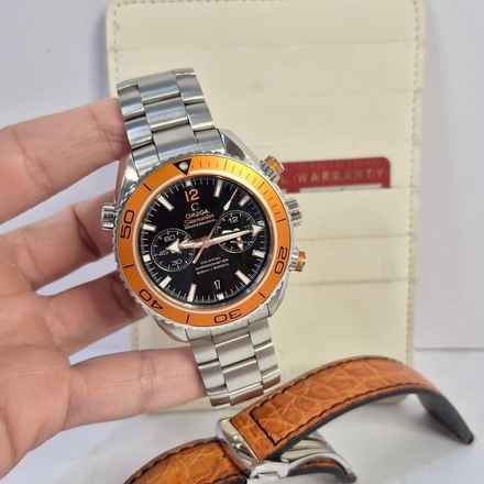 Omega Seamaster Planet Ocean Chronograph 45mm Automatik Komplett