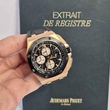 Audemars Piguet Royal Oak Offshore Chronograph Chrono Roségold & Keramik 44mm Automatik Komplett