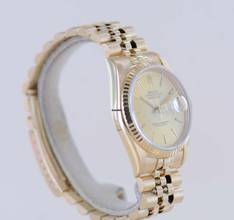 Thumbnail von Rolex Datejust 36 16238 Jubile Fluted Bezel Champager Dial 18K Gold Papers rar