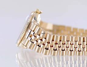 Thumbnail von Rolex Datejust 36 16238 Jubile Fluted Bezel Champager Dial 18K Gold Papers rar