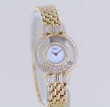 Thumbnail von Chopard Happy Diamonds Diamonds18K Gold Lady Goldband Baguette Luxus Top B+P