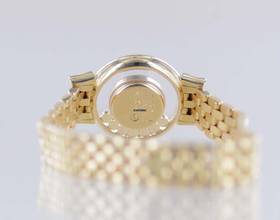 Thumbnail von Chopard Happy Diamonds Diamonds18K Gold Lady Goldband Baguette Luxus Top B+P