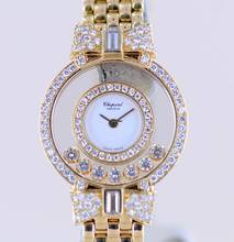 Thumbnail von Chopard Happy Diamonds Diamonds18K Gold Lady Goldband Baguette Luxus Top B+P