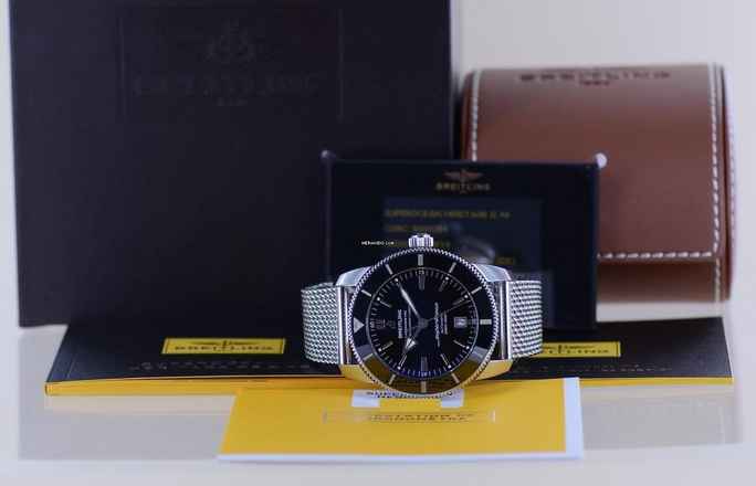  Breitling Superocean Heritage II 46 B20 Automatic Stahl Ceramic 46mm Diver black B+P 