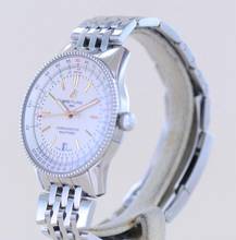 Thumbnail von Breitling Navitimer Automatic 41 Silver Date Chronometer Stahlband Faltschließe Top B+P